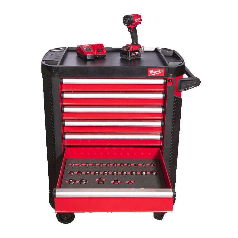 7-drawer tool trolley