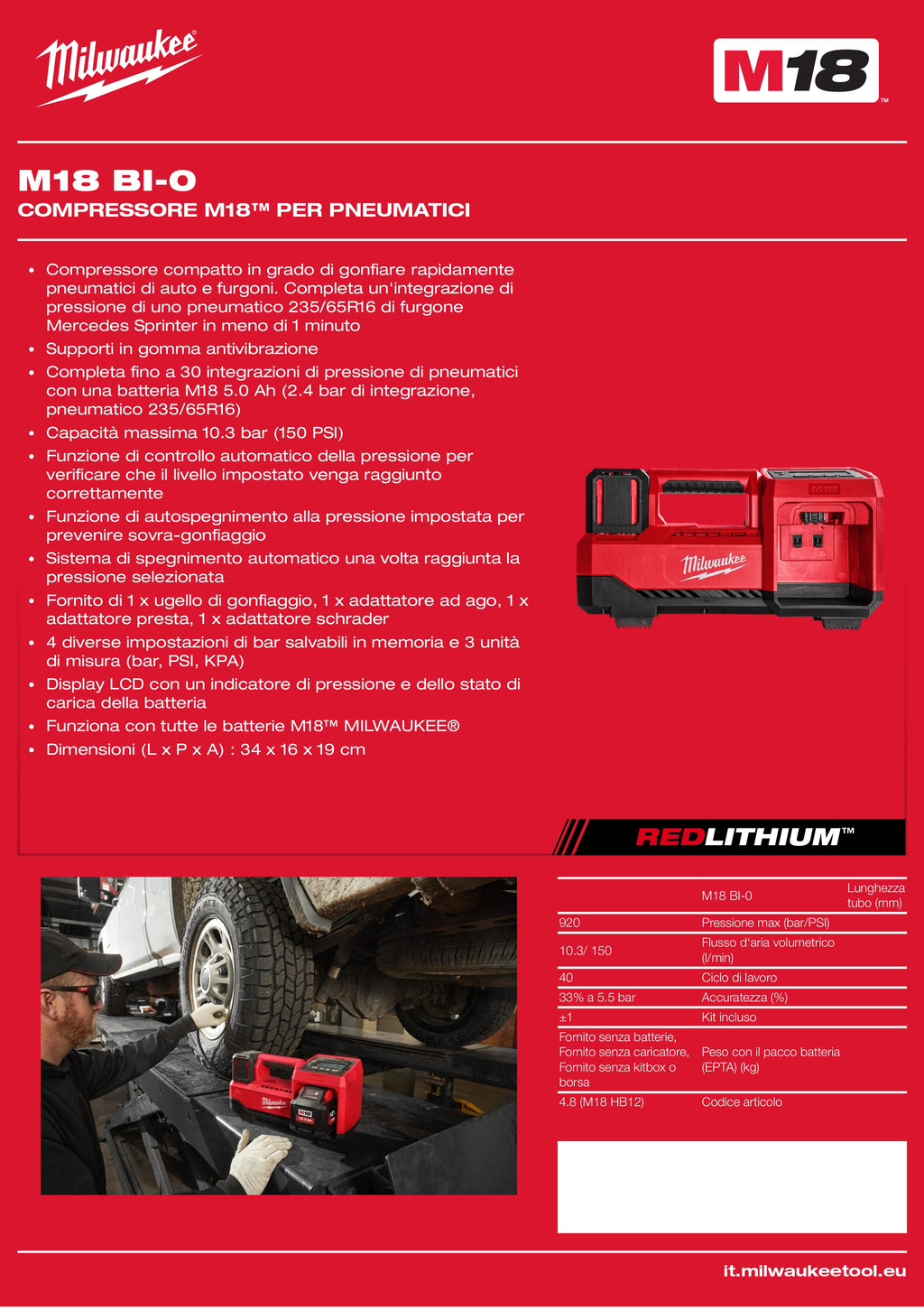 M18™ Tire Compressor