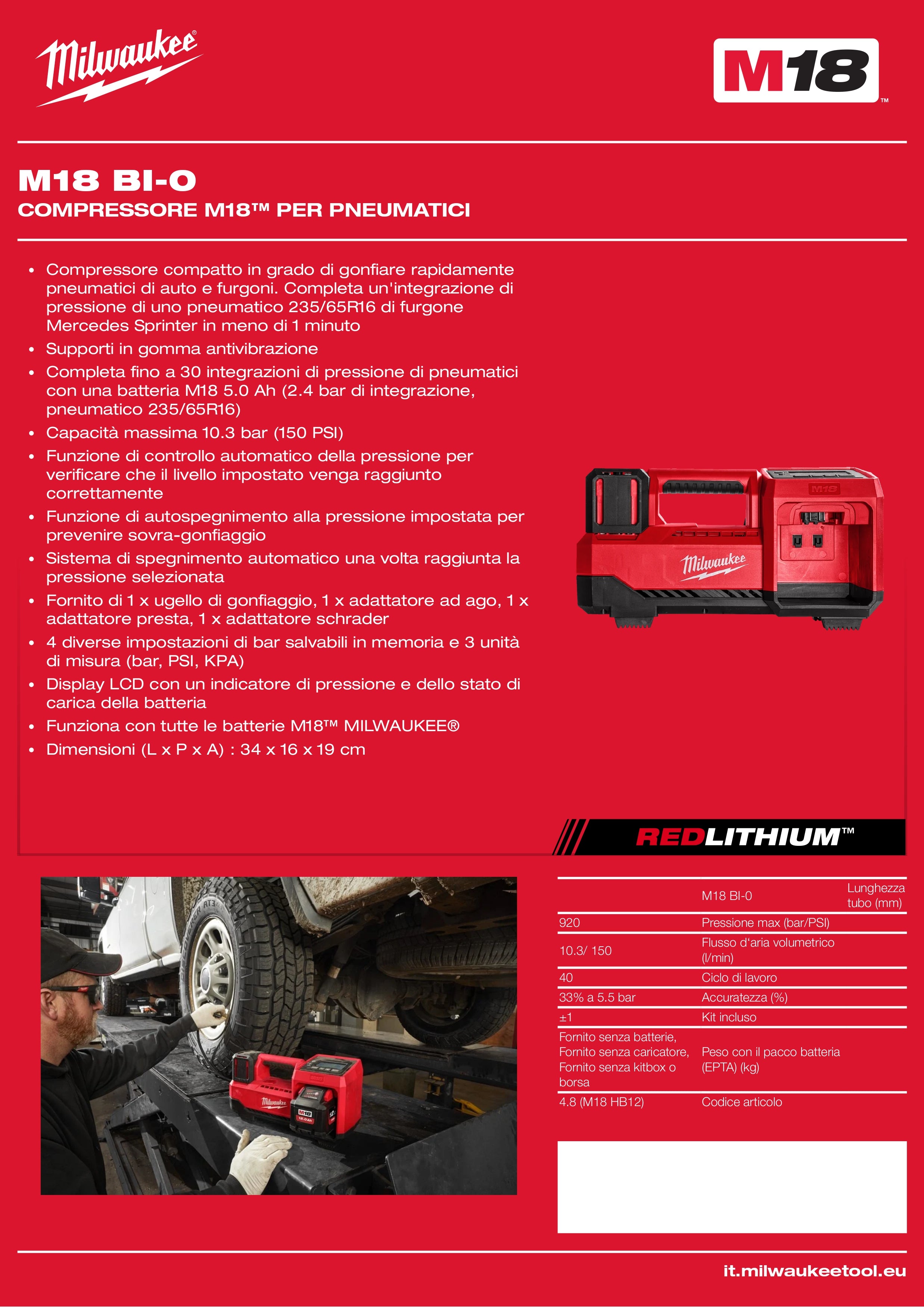 M18™ Tire Compressor