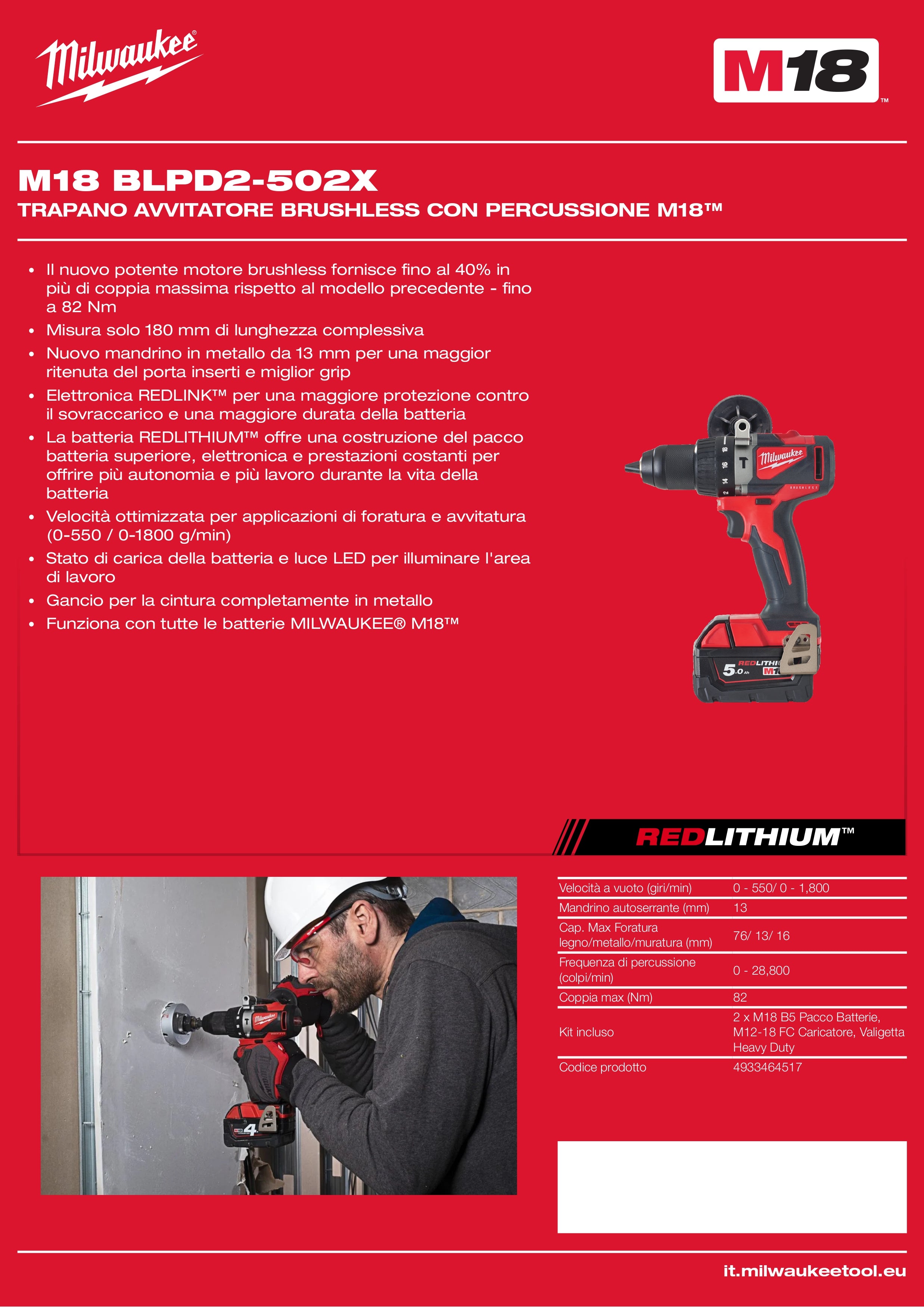 M18™ Brushless Impact Drill Driver