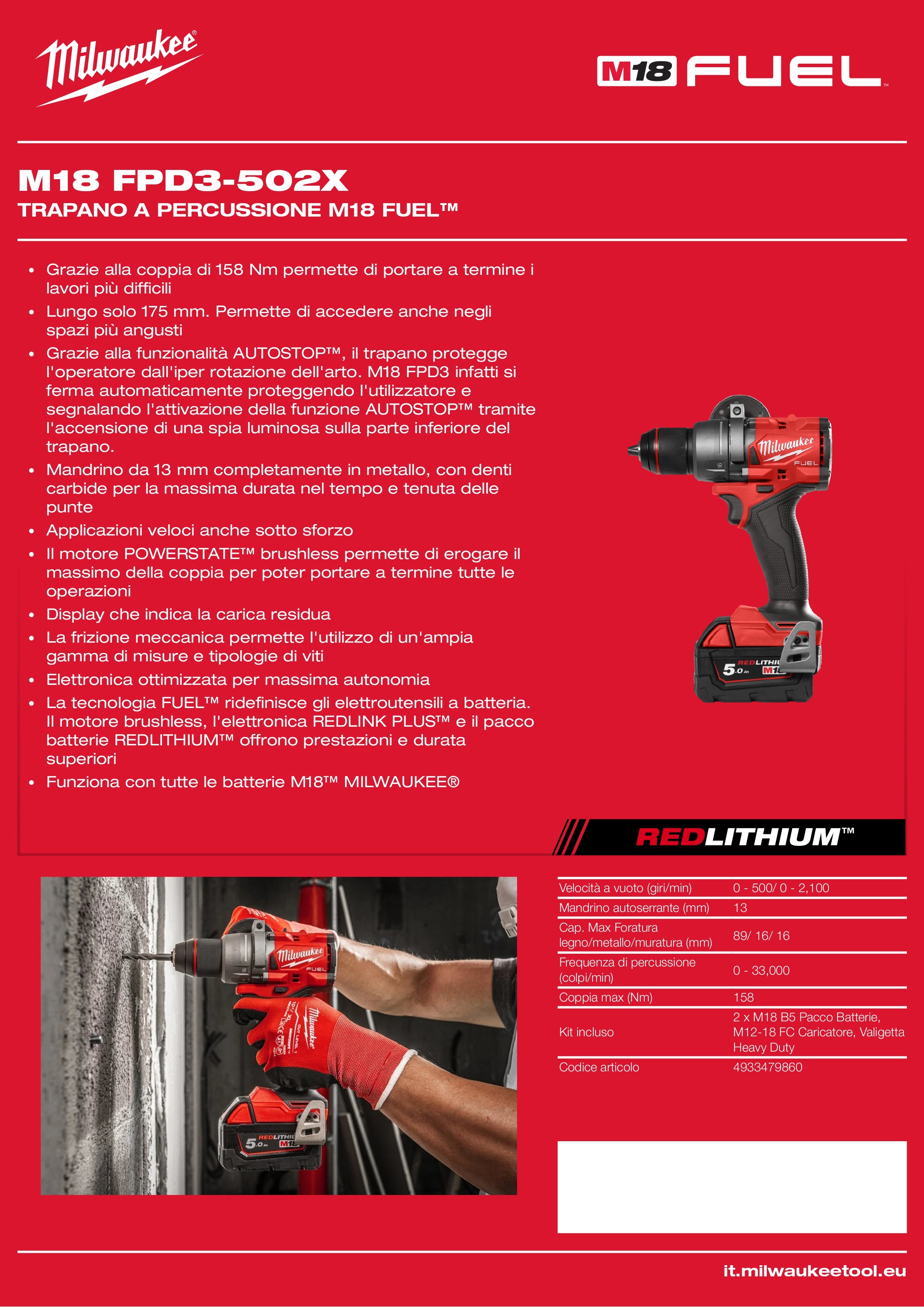 M18 FUEL™ Hammer Drill
