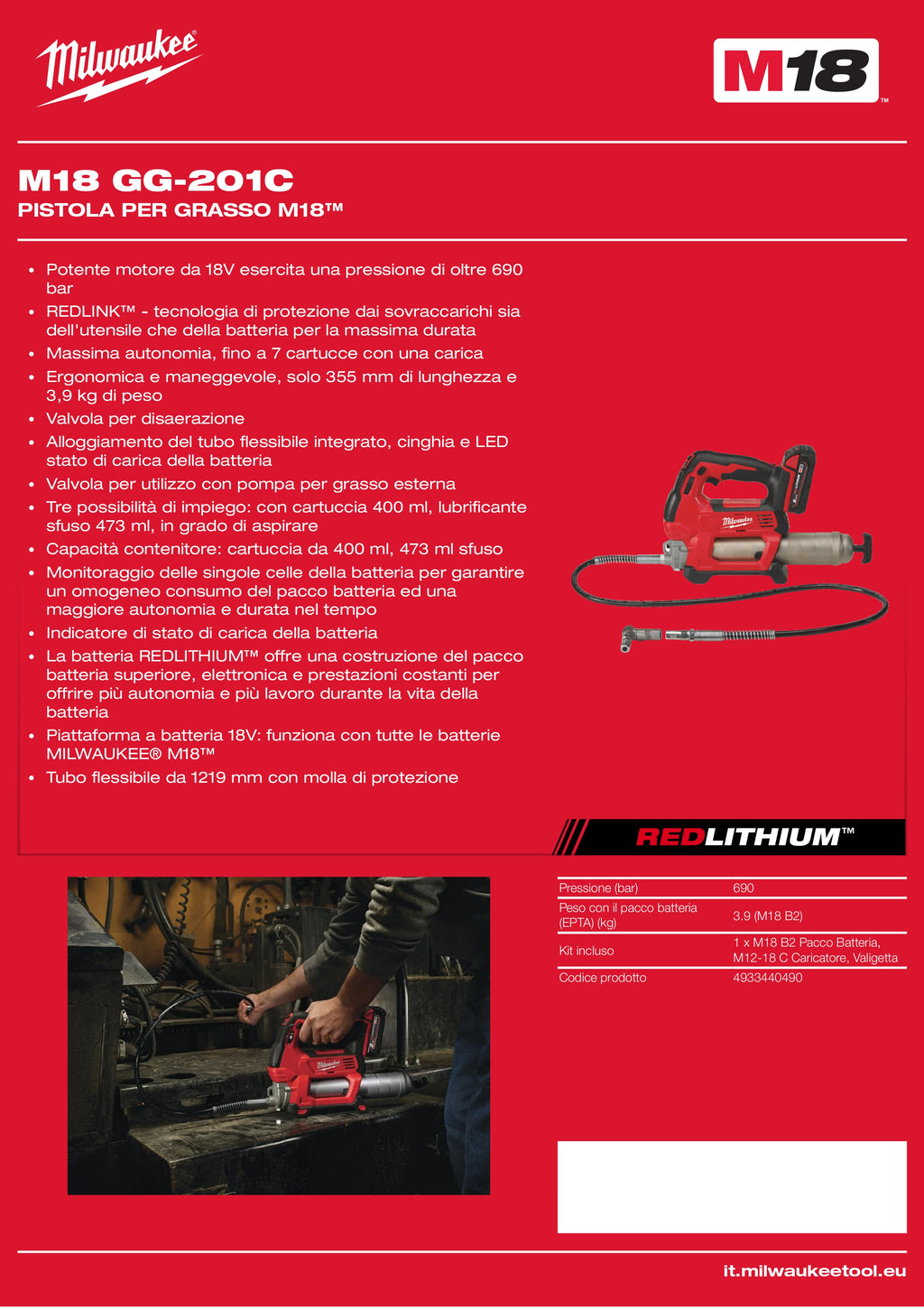 M18™ Grease Gun