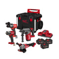 kit 18v forge™ trapano con percussione + tassellatore + smerigliatrice + avvitatore ad impulsi