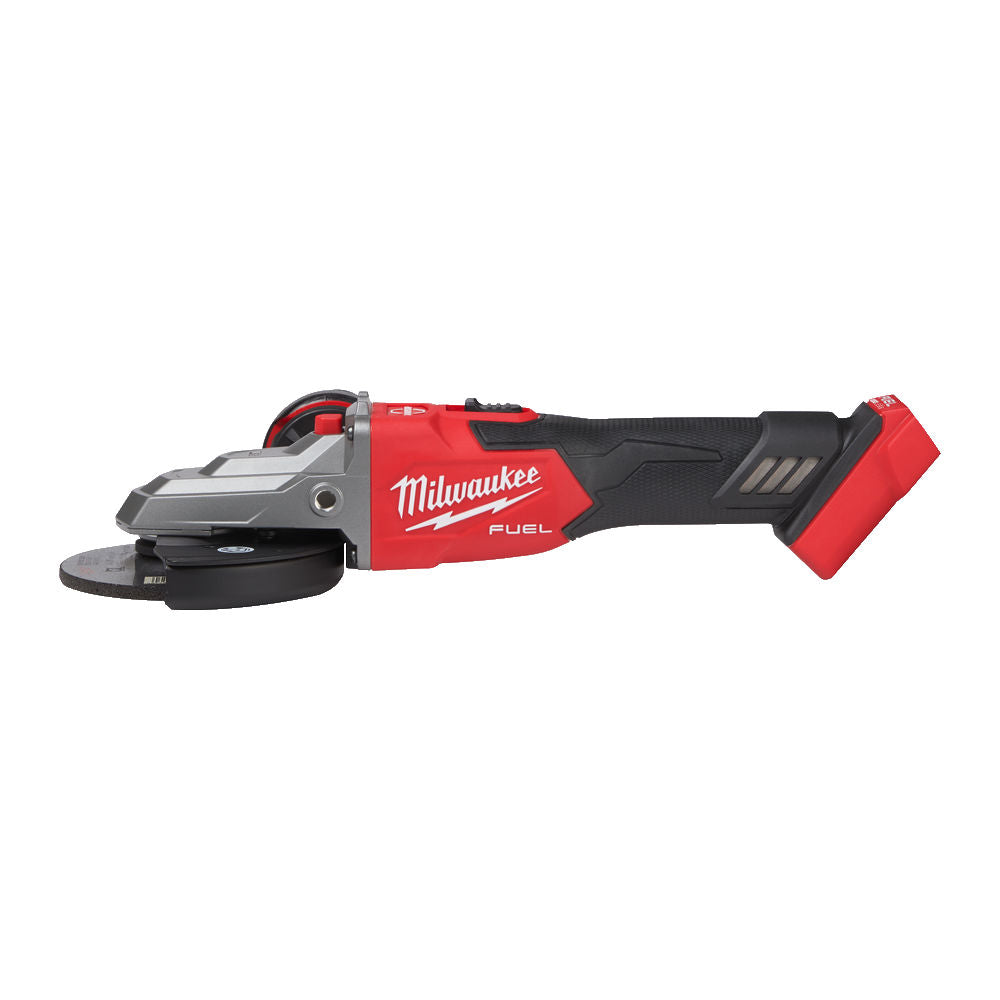 Smerigliatrice angolare 125 mm a testa piatta con interruttore a slitta e freno M18 FUEL™