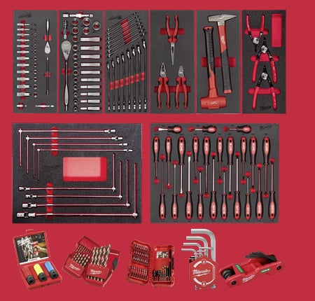 7-drawer tool trolley